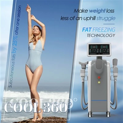 Cryolipolysis vakum mesin pelangsingan kepala sejuk